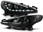 Koplampen Peugeot 207 06- Devil Eyes LED Zwart, Auto-onderdelen, Ophalen of Verzenden, Nieuw