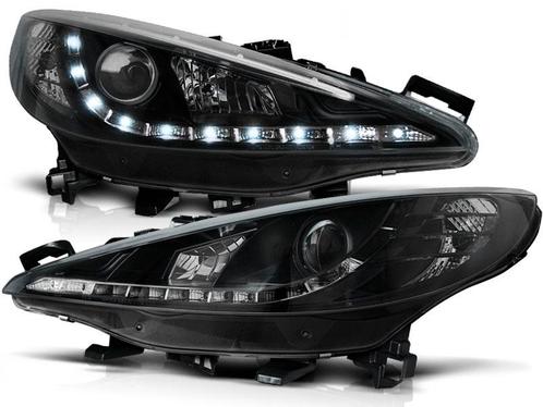 Koplampen Peugeot 207 06- Devil Eyes LED Zwart, Auto-onderdelen, Overige Auto-onderdelen, Ophalen of Verzenden