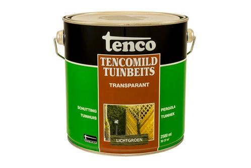 Tenco tencomild tuinbeits transparant 2,5 liter, lichtgroen,, Doe-het-zelf en Verbouw, Verf, Beits en Lak, Nieuw, Verzenden