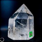 First Choice Quartz Crystal Obelisk, Brazilië- 392.35 g, Verzamelen, Mineralen en Fossielen