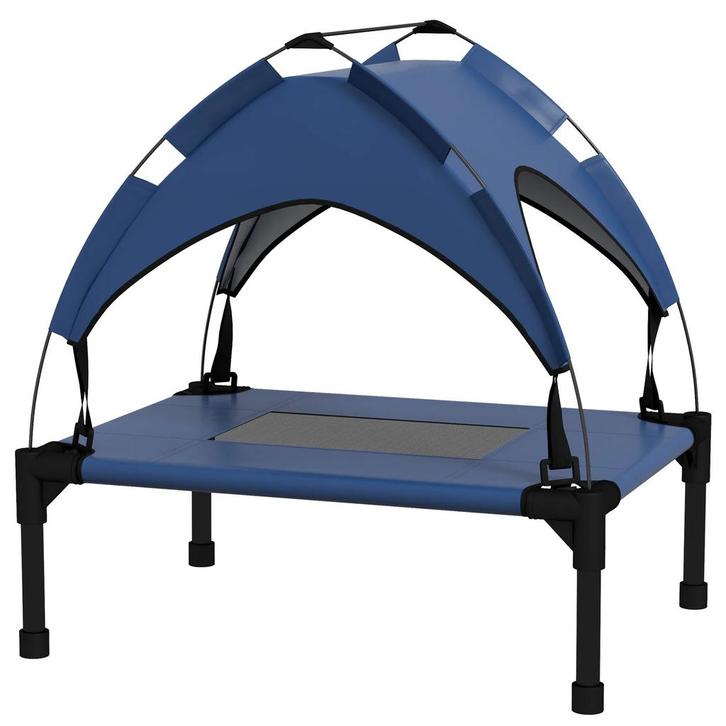 TRUUSK Verhoogd Hondenbed Met Baldakijn - Huisdierbed Voor M, Dieren en Toebehoren, Honden-accessoires, Nieuw, Verzenden