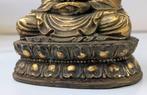 Bijzonder standbeeld Quan Yin - Verguld brons - China, Antiek en Kunst