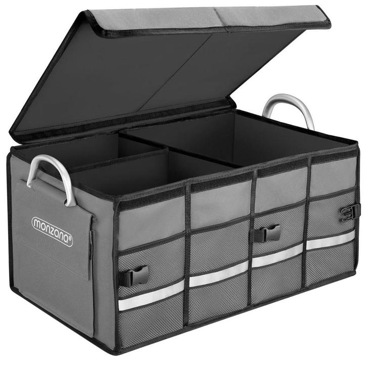 Kofferbak Organizer Tas Grijs 60x35x30cm (Auto-Fiets), Auto diversen, Auto-accessoires, Nieuw, Verzenden