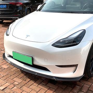 Voorspoilerlip passend voor Tesla Model Y 2019- (Glanzend beschikbaar voor biedingen