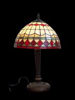 Tafellamp - Glas, Metaal - Tiffany-stijl