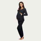 Lupoline Zwangerschapspyjama / Voedingspyiama Black Dots, Kleding | Dames, Positiekleding, Nieuw
