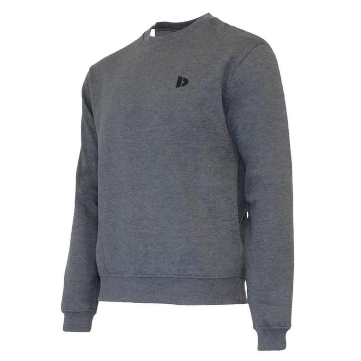 Donnay Donnay Heren - Fleece Crew Sweater Dean - Donkergrijs, Kleding | Heren, Truien en Vesten, Nieuw, Verzenden