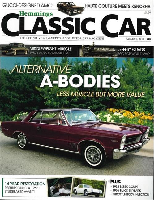 2011 HEMMINGS CLASSIC CAR MAGAZINE 83 ENGELS, Boeken, Auto's | Folders en Tijdschriften