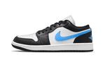 Air Jordan 1 Low Black University Blue - maat 35.5, Verzenden, Nieuw, Sneakers of Gympen