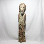 sculptuur, Scultura Raffigurante un Profeta o Santo. - 51 cm, Antiek en Kunst