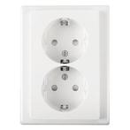 Stopcontact | Merten | System M (Inbouw, Randaarde, Wit), Verzenden, Nieuw