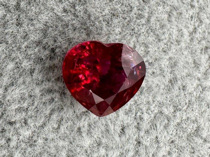 Rood Robijn - 2.05 ct - Antwerp Laboratory for Gemstone, Sieraden, Tassen en Uiterlijk, Edelstenen