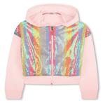Katoenen vest glitter met strepen  Billieblush Maat 116 116, Kinderen en Baby's, Ophalen of Verzenden, Nieuw, Trui of Vest