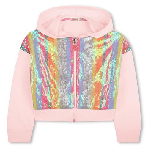 Katoenen vest glitter met strepen  Billieblush Maat 116 116, Kinderen en Baby's, Kinderkleding | Maat 116, Nieuw, Trui of Vest