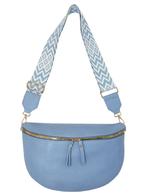Crossbody Tas XL Lichtblauw, tas blauw, Nieuw, Verzenden