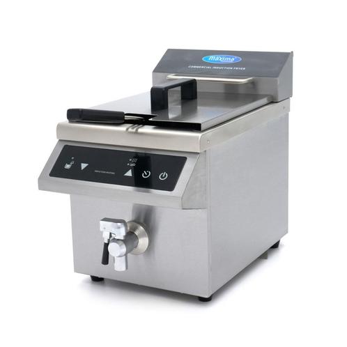 Frituurpan - 8 L - 1 Mand - Inductie - met Tapkraan, Witgoed en Apparatuur, Frituurpannen, Nieuw, 4 liter of meer, Verzenden