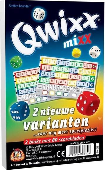 Qwixx - Mixx Scorebloks | White Goblin Games - Dobbelspellen beschikbaar voor biedingen