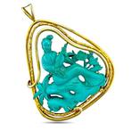 Hanger - 14 karaat Geel goud, Exclusieve Chinese 14K geel