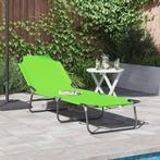 vidaXL Opvouwbare Ligbed Draagbaar Groen 600D Oxford Stof, Tuin en Terras, Verzenden, Nieuw