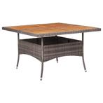Tuintafel Rattan Acacia | 120x120 | Tweedekansje OP=OP, Tuin en Terras, Tuintafels, Ophalen of Verzenden, Nieuw, Vierkant, Wicker