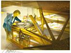 Raymond Poulet (1934) - Le lithographe, Antiek en Kunst