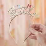 Diadeem Its my Birthday Pastel & Gold, Kleding | Dames, Ophalen of Verzenden, Nieuw