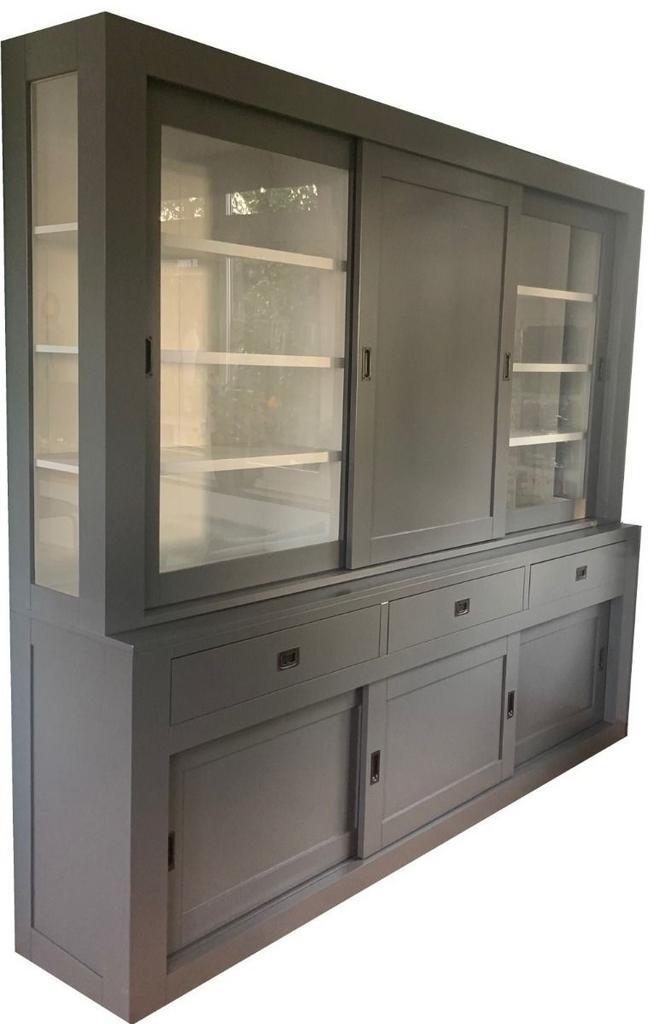 Buffetkast grijs Schagen 240cm dichte middendeur, Huis en Inrichting, Kasten | Buffetkasten, Ophalen of Verzenden