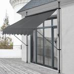 Zonnescherm markies verstelbaar - grijs - 250x118x205-300 cm, Tuin en Terras, Zonneschermen, Verzenden, Nieuw