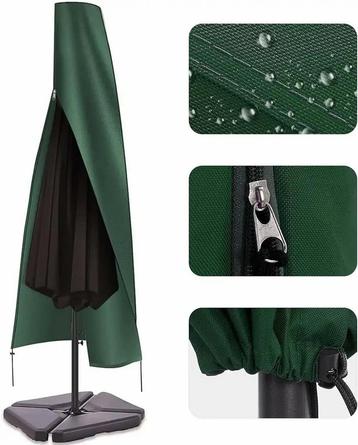 Zweefparasolhoes 300 cm Groen beschikbaar voor biedingen