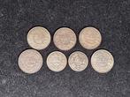 Zwitserland. Set of 7 coins: 1 & 2 Francs 1877/1955 (Zonder