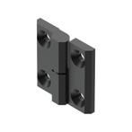 Scharnier - 40 x 40mm - Gegalvaniseerd - Rechts - RAL 9005, Doe-het-zelf en Verbouw, Hang- en Sluitwerk, Ophalen of Verzenden