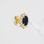 Oorbellen - 14 karaat Geel goud - 1.78ct. tw. Saffier -, Nieuw