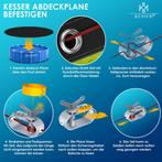 KESSER® Zwembad zonnezeil - Afdekzeil - Ø305cm - Zwart, Verzenden, Nieuw