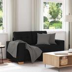 vidaXL Loveseat bank 120 cm stof zwart, Verzenden, Nieuw, Stof