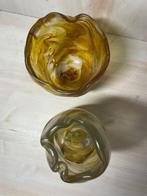 Signiert - Vaas (2) - Glas - Dubbelwandvasen