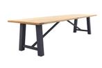 Vdgarde - Keltex tuintafel - teak/aluminium - antraciet -, Tuin en Terras, Tuintafels, Verzenden, Nieuw, Rond, Hout