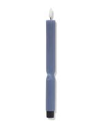 HEMA Led huishoudkaars 2.3x29cm ribbel blauw 2+1 gratis, Huis en Inrichting, Woonaccessoires | Kandelaars en Kaarsen, Verzenden