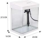 Aquarium Kit - 23x16x27.5 cm - 7L - Wit - Nobleza, Verzenden, Zo goed als nieuw