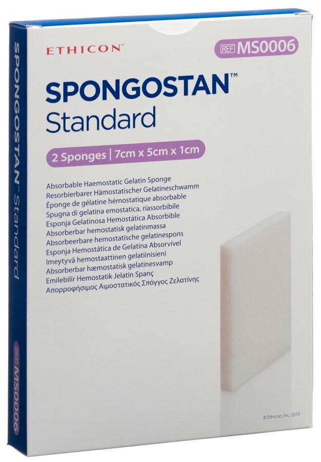Ethicon Spongostan standard 7x5x1cm 2 stuks, Diversen, Verpleegmiddelen, Nieuw, Verzenden