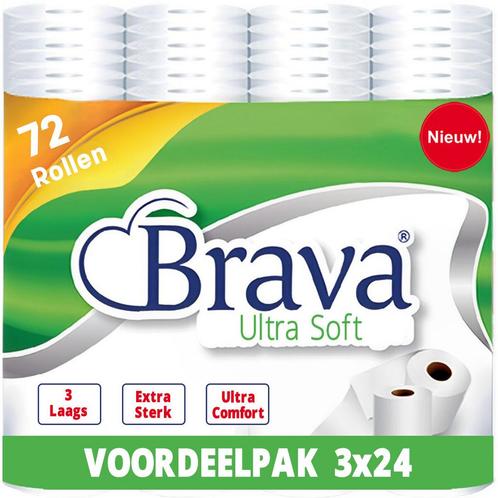 Voordeelverpakking: 72 Rollen - 3 Laags - Ultra Soft, Huis en Inrichting, Schoonmaakartikelen, Ophalen of Verzenden