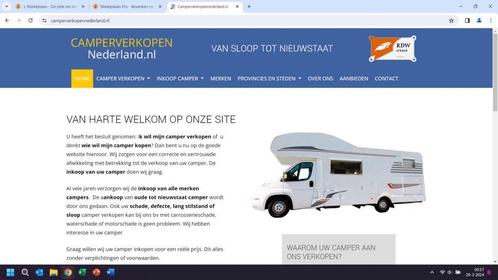 camper verkopen,  inkoop camper,  van oud tot nieuwstaat, Caravans en Kamperen, Camper Inkoop