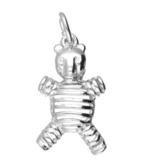 Zilveren Beer opengewerkt ketting hanger, Sieraden, Tassen en Uiterlijk, Kettinghangers, Verzenden