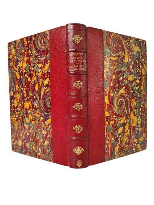 François Van Dycke - Recueil héraldique avec des notices, Antiek en Kunst, Antiek | Boeken en Bijbels
