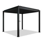 Pergola / Lamellendak - Tahiti - 3x3 m - Antraciet, Tuin en Terras, Overkappingen, Verzenden, Nieuw