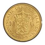 Gouden 10 gulden Wilhelmina 1925b, Postzegels en Munten, Munten | Nederland, Verzenden, Goud, Koningin Wilhelmina, Losse munt