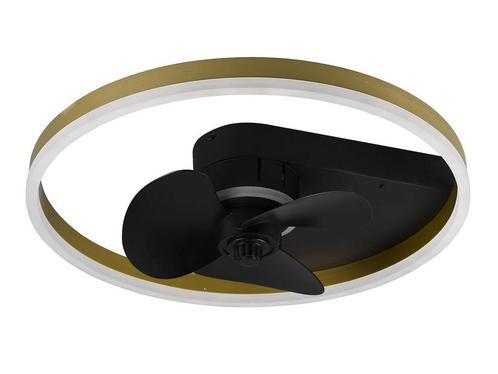 REALITY BORGHOLM - Ventilator - Zwart mat - incl. 1x SMD 30W, Huis en Inrichting, Woonaccessoires | Overige, Nieuw, Verzenden