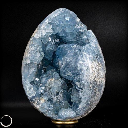 Natuurlijke Celestiet Ei-Geode - Meesterwerk van de natuur-, Verzamelen, Mineralen en Fossielen
