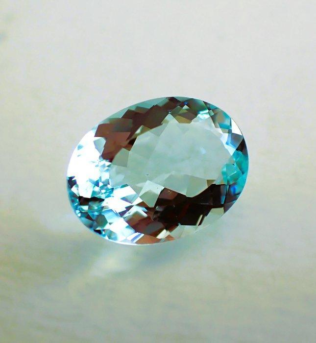 Aquamarijn - 6.31 ct - Antwerp Laboratory for Gemstone, Sieraden, Tassen en Uiterlijk, Edelstenen
