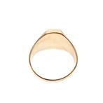 Bicolor gouden heren ring (zegelring, witgoud, herenring), Sieraden, Tassen en Uiterlijk, Ringen, Gebruikt, Overige kleuren, 20 of groter