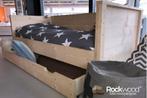 Rockwood® Bedbank Mike  grey wash    met  lattenbodem, Ophalen of Verzenden, Nieuw